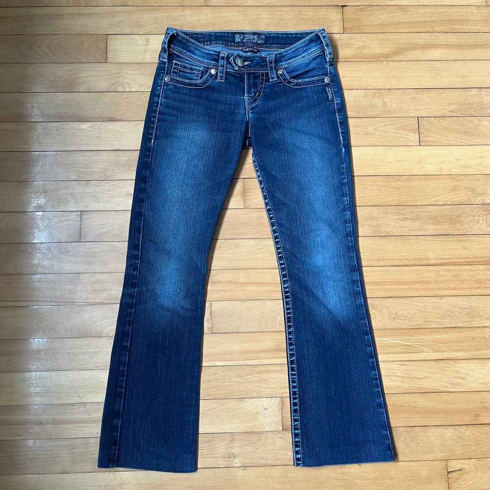 Silver Jeans Co Tuesday Low Rise Slim Bootcut Dark Wash Jeans W25 L33